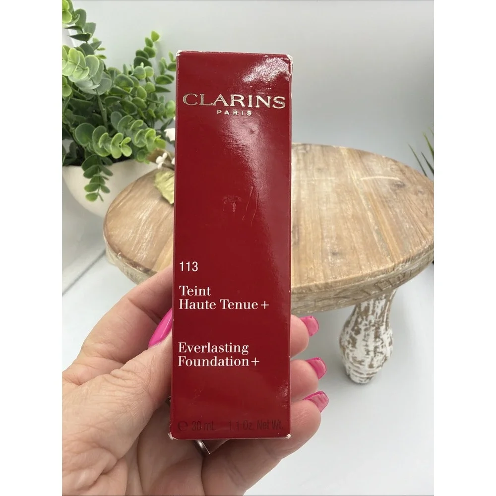 CLARINS PARIS EVERLASTING FOUNDATION+ - #113 CHESTNUT (1.1oz)  NIB
